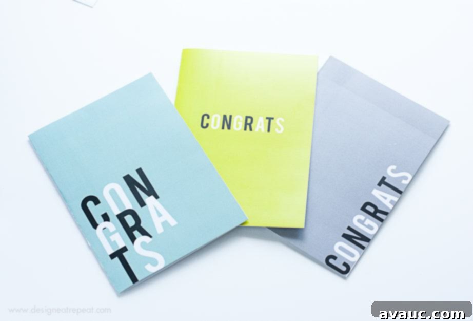 Your Free Printable Graduation Cards 1 Three bright and colorful FREE Printable Graduation Cards, perfect for college, high school, or any celebratory occasion.
