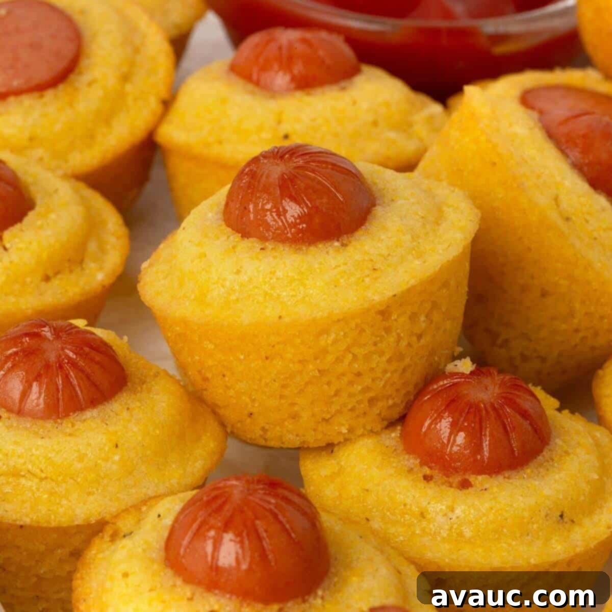 Taste of the Fair at Home 2 mini corn dog muffins