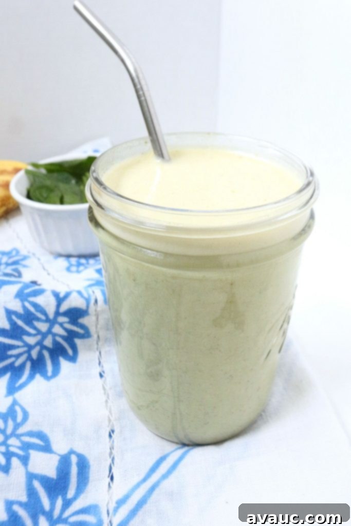 Creamy Almond Butter Banana Green Smoothie 2 Creamy Almond Butter Banana Smoothie - a delicious and nutritious blend for a healthy start to your day or a refreshing snack. #smoothie #smoothierecipe #almondbuttersmoothie