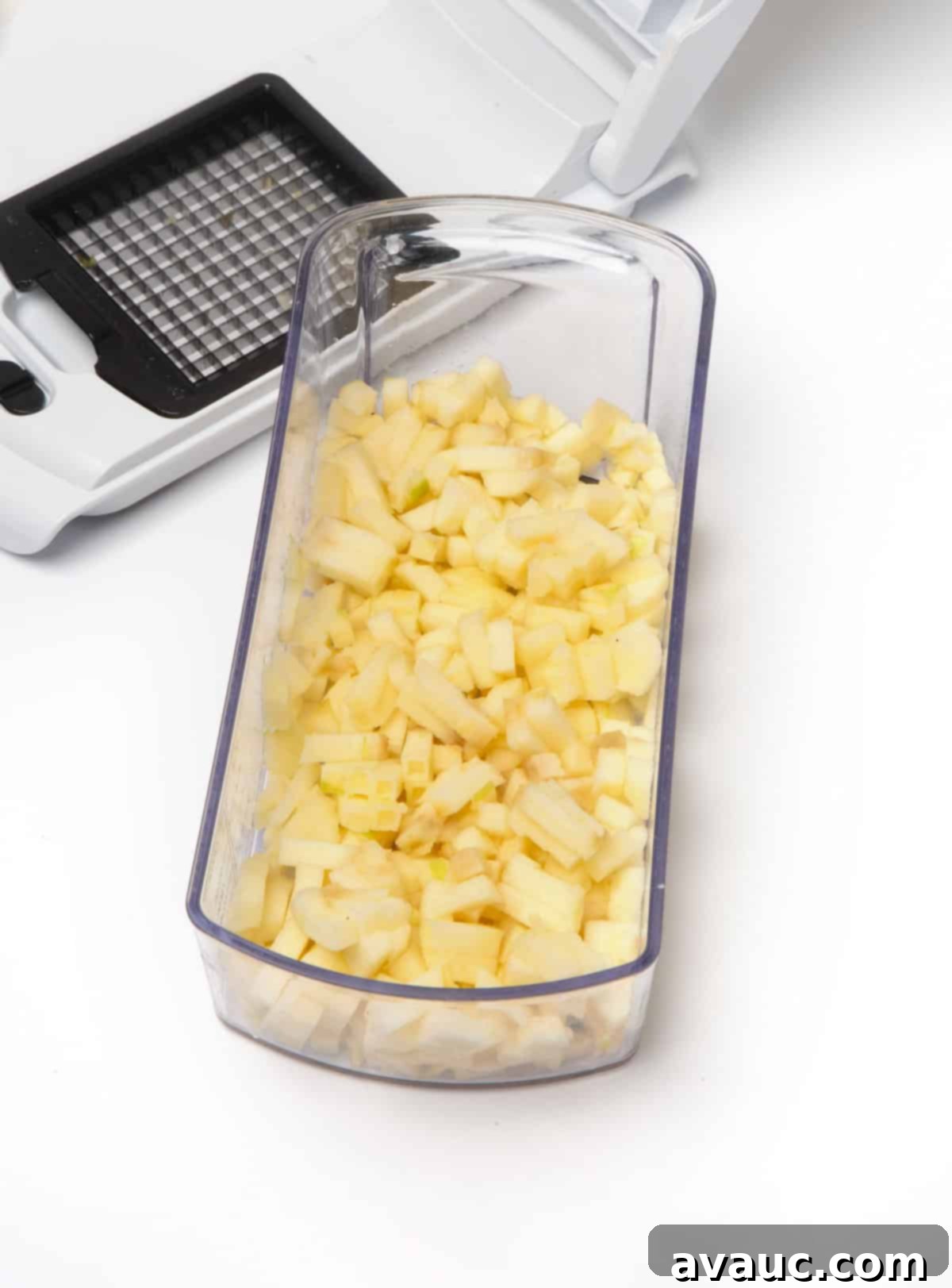 Quick Apple Cinnamon Rolls 6 fullstar vegetable chopper with freshly chopped apples