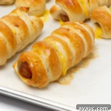 Pretzel Hot Dogs in a Flash 14 Soft pretzel hot dog pig in a blanket.