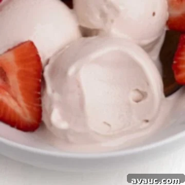 Ninja Creami Strawberry Protein Frozen Yogurt 9 Scoops of ninja creami strawberry frozen yogurt.