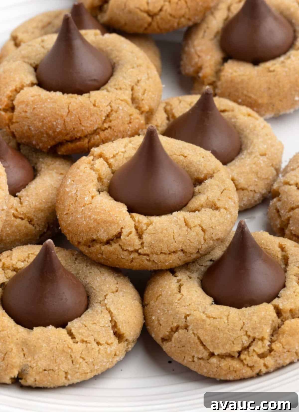 Peanut Butter Kiss Cookies 2 peanut butter blossom cookies