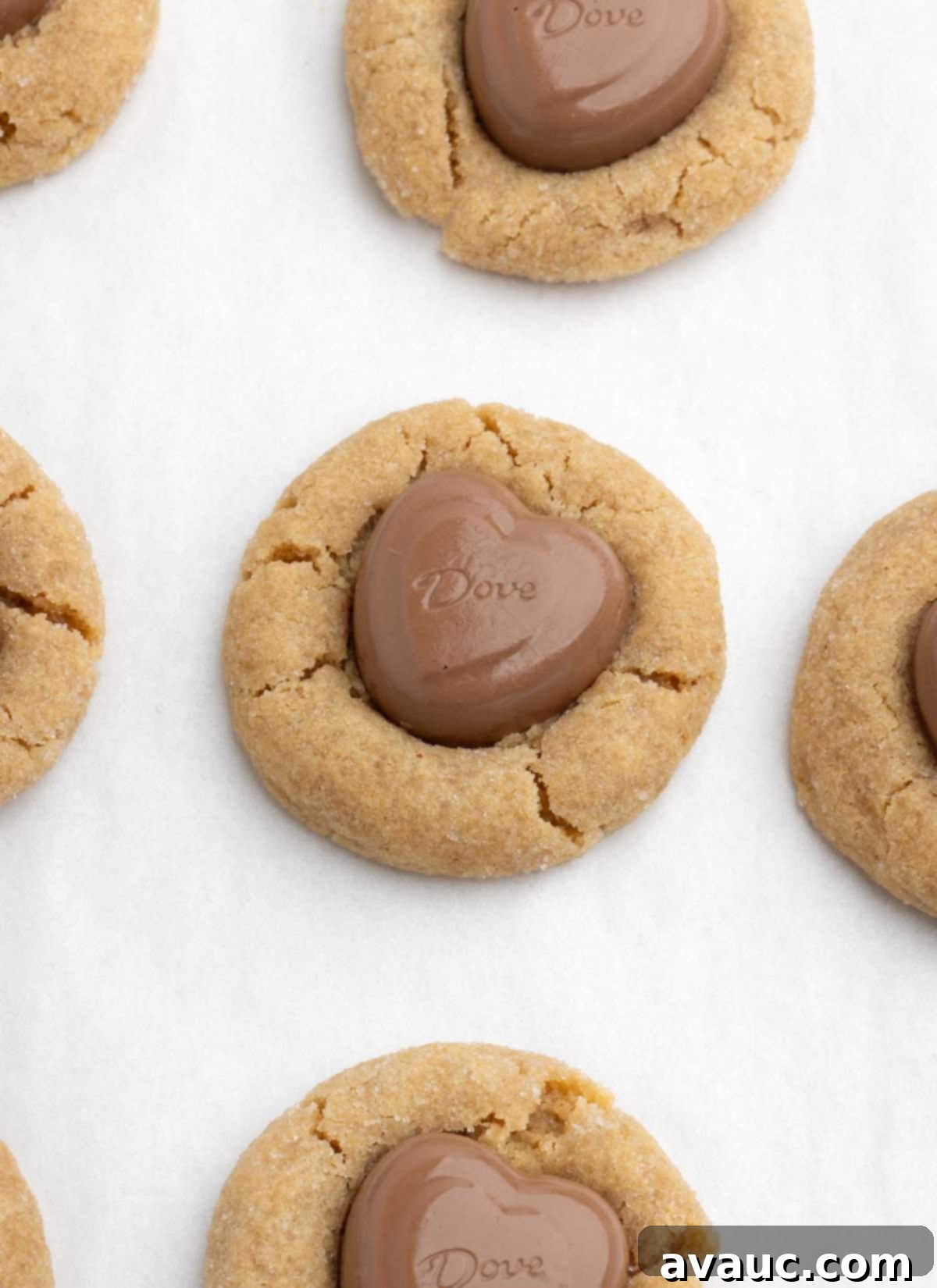 Peanut Butter Kiss Cookies 9 peanut butter blossom heart cookies