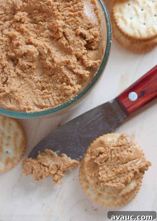 Homemade Peanut Butter made from Peanuts, Honey & Olive Oil