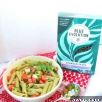 Seaweed Pasta with Pico de Gallo 5 Pico de Gallo Seaweed Pasta, a fresh and healthy dish