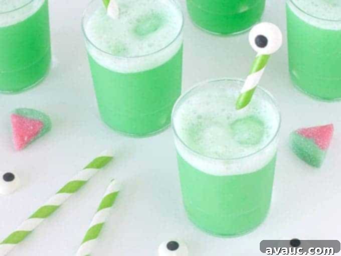 Halloween Watermelon Punch with spooky decor