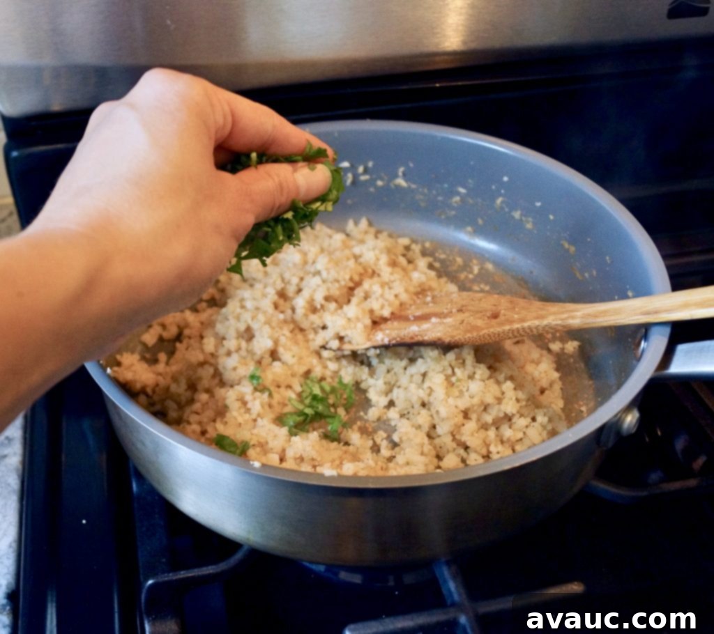 Cilantro Cauliflower Rice #cilantrocauliflowerrice