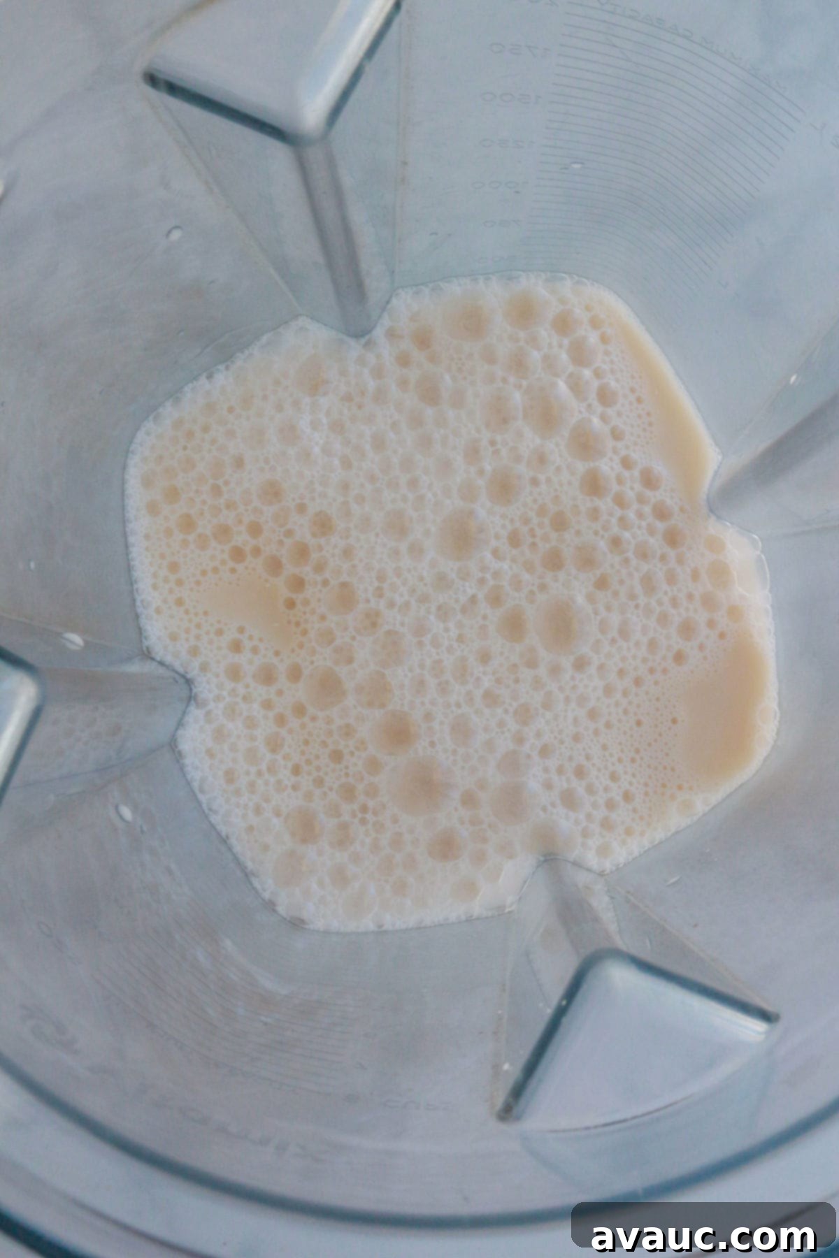 Almond milk in blender