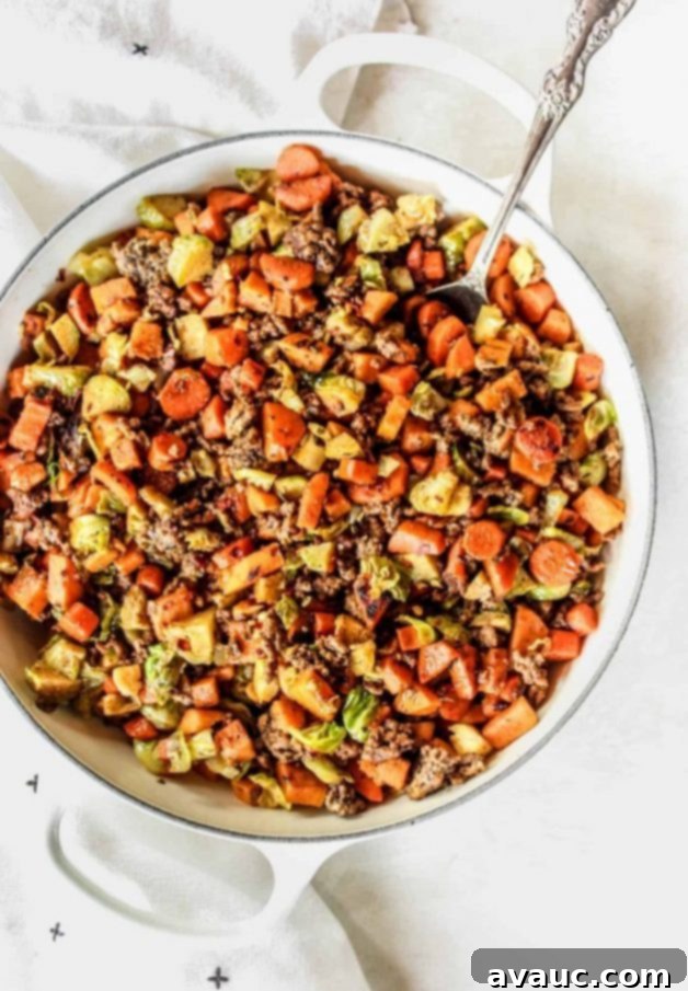 14 Delicious Whole30 Ground Beef Recipes 10 GROUND BEEF & SWEET POTATO SKILLET The Whole Cook