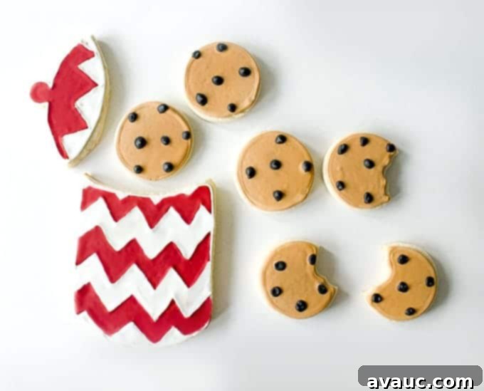 Adorable Sugar Cookies decorated as Chocolate Chip Cookies | by Little Bow Sweets