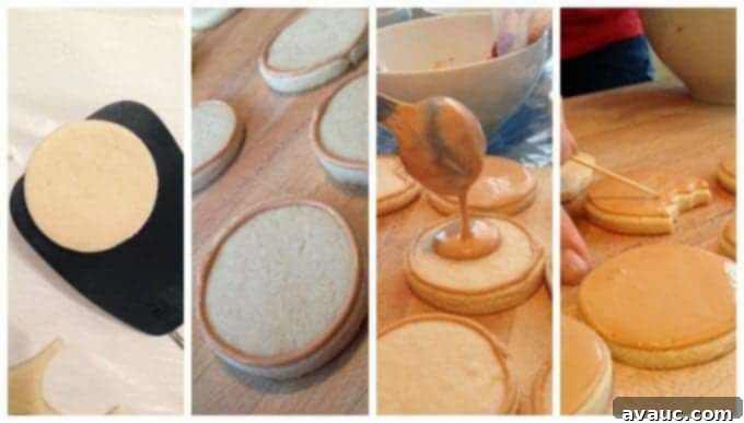 How to Make Adorable Sugar Cookies decorated as Chocolate Chip Cookies | by Little Bow Sweets for Design Eat Repeat Blog