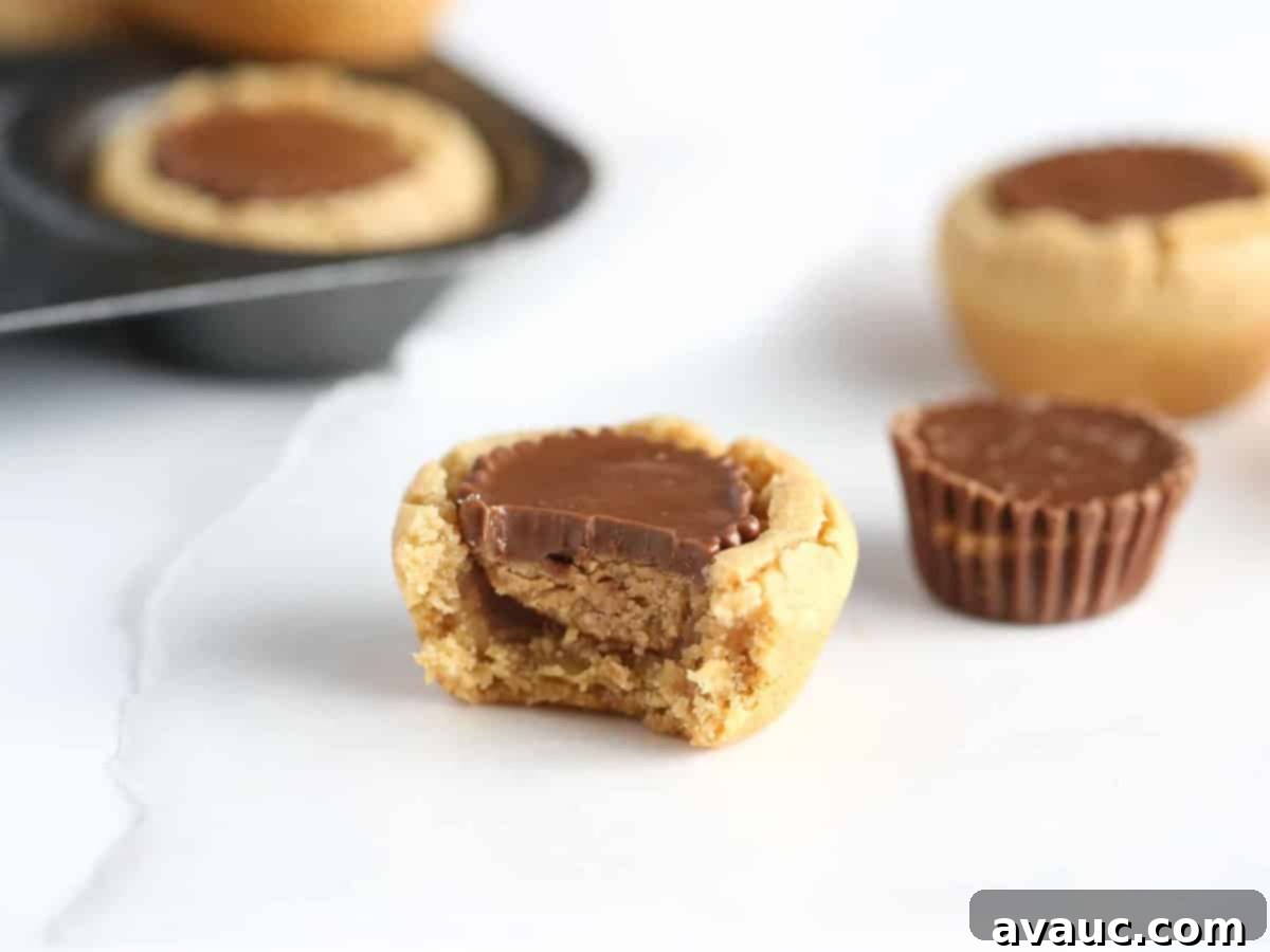Reeses Peanut Butter Cookies 3 Two Reese's Peanut Butter Cup Cookies on a cooling rack