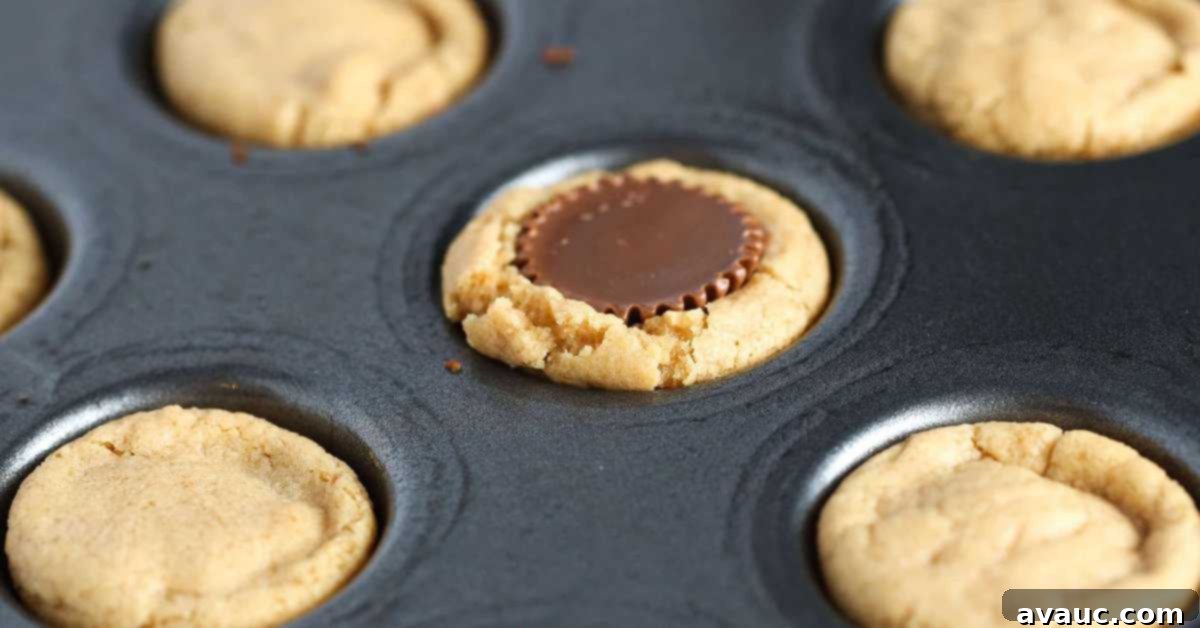 Reeses Peanut Butter Cookies 4 Ingredients for Reese's Peanut Butter Cup Cookies laid out