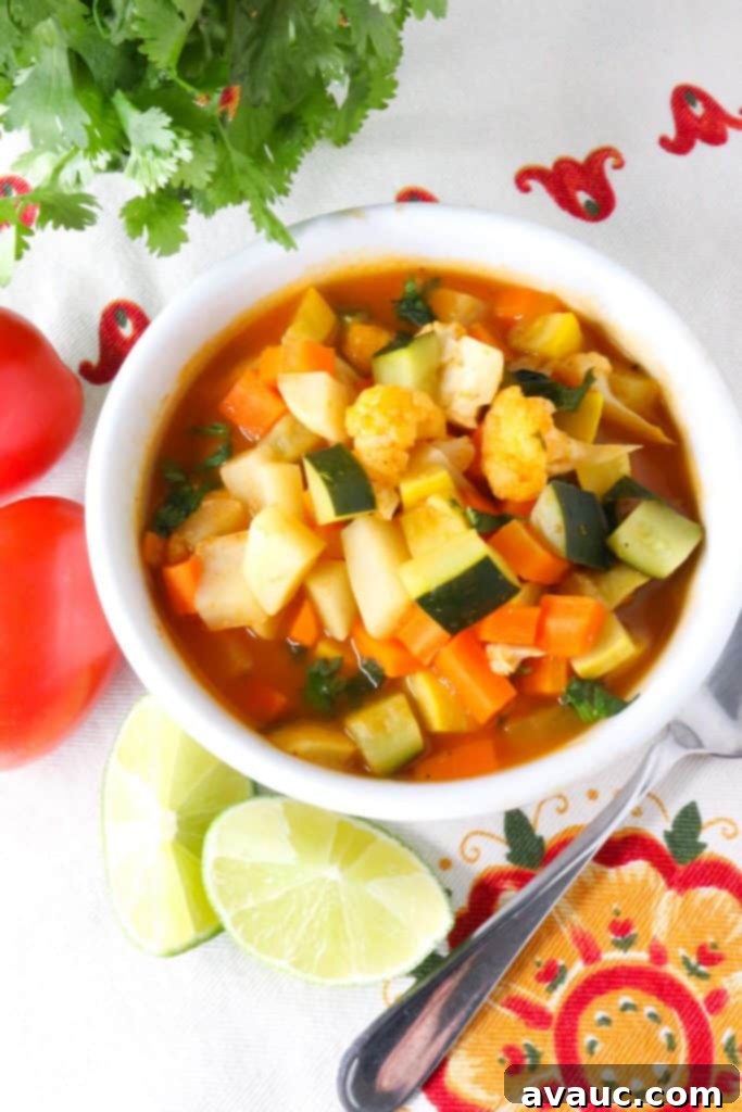 Sopa de Verduras (Mexican Vegetable Soup) #mexicansoup #sopadeverduras
