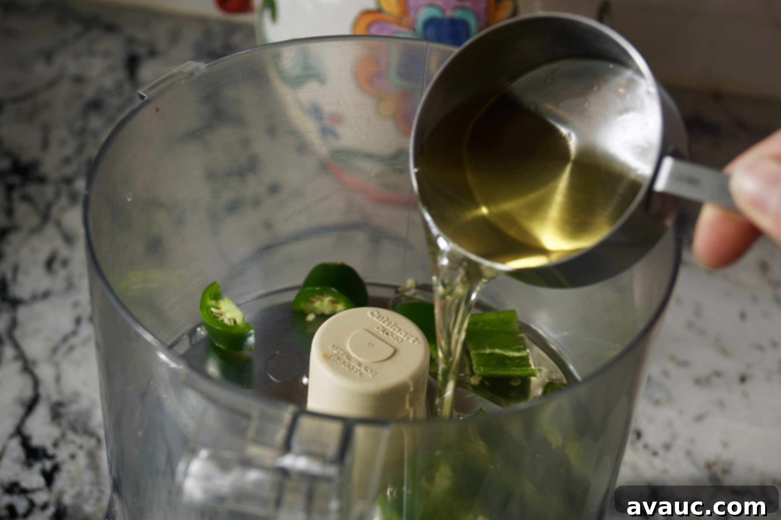 Ingredients ready for blending for Coconut Lime Jalapeño Dressing