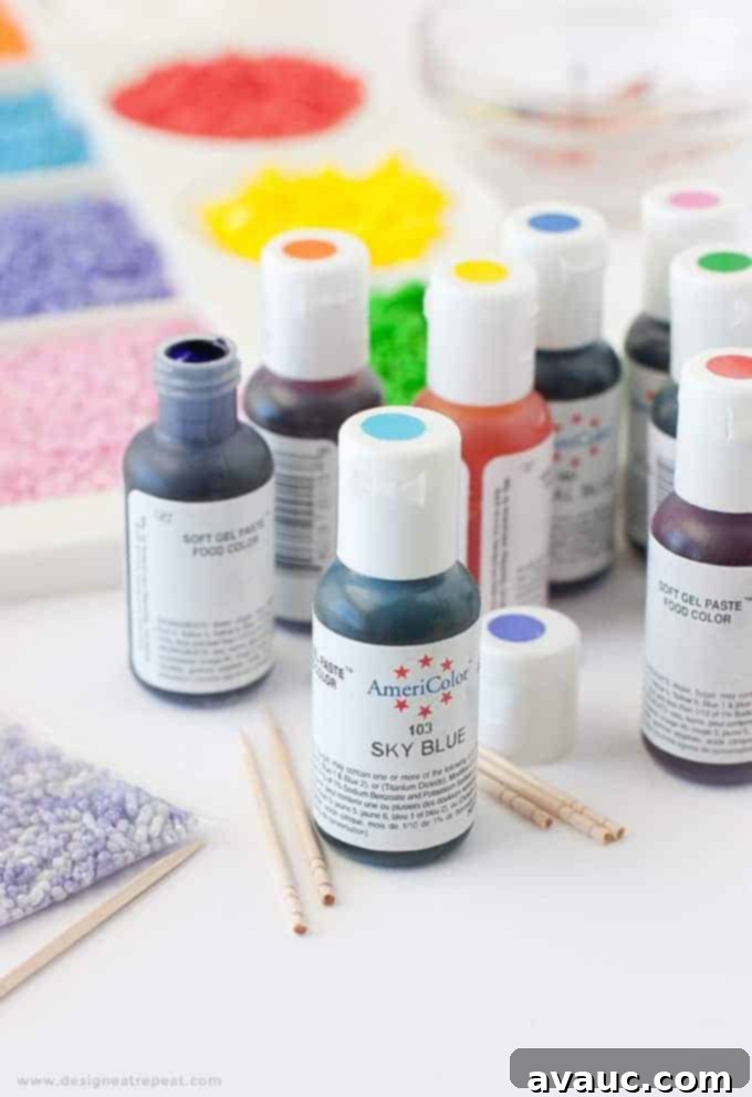 How to Dye Your Own Sprinkles - Perfect method for creating custom colors that you can't find in the stores!