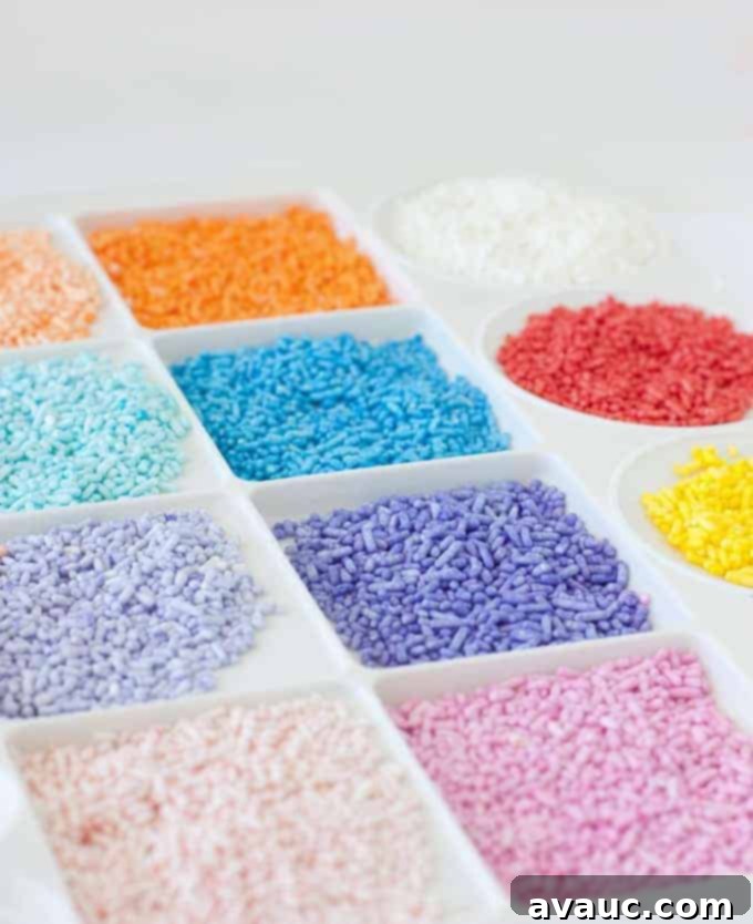 How to Dye Your Own Sprinkles - Perfect for creating custom colors!