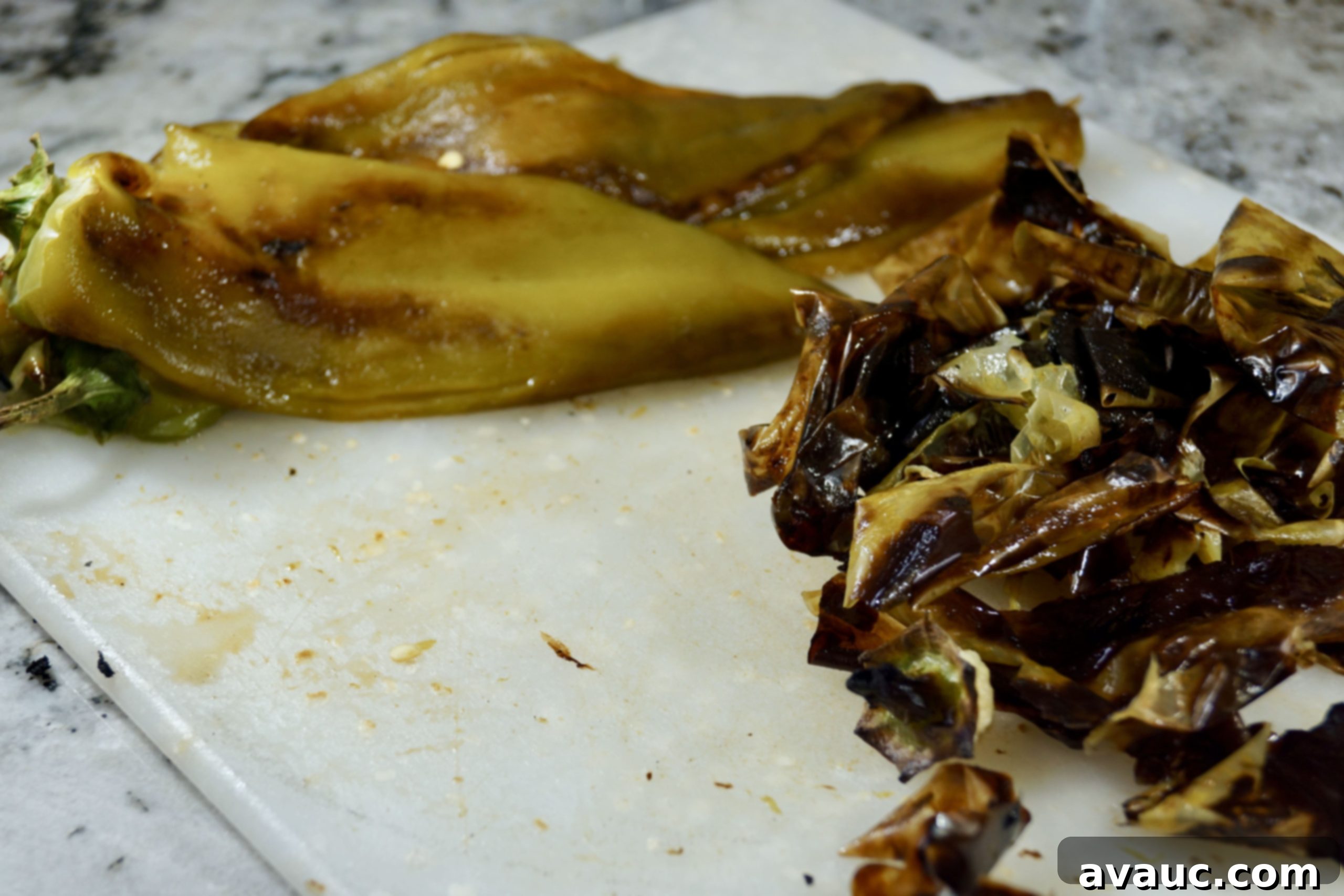 Roasted green chiles #roastedgreenchiles