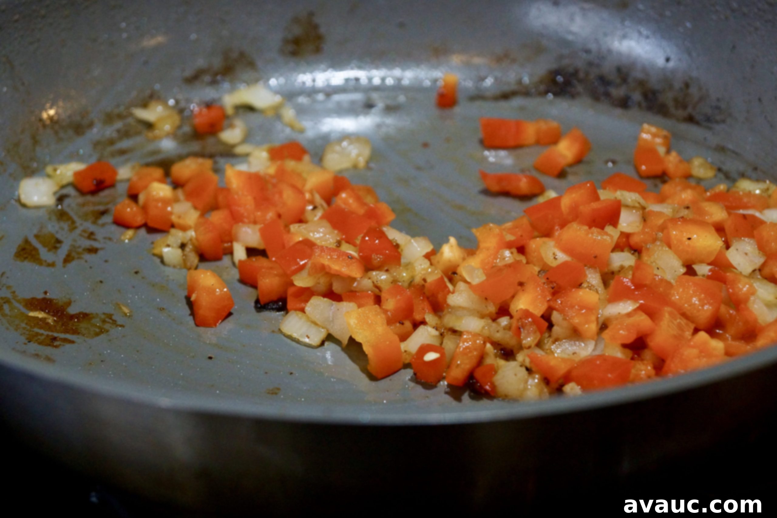 Cauliflower Mexican Arroz con Pollo 4 Sautéed vegetables for Mexican cauliflower arroz con pollo