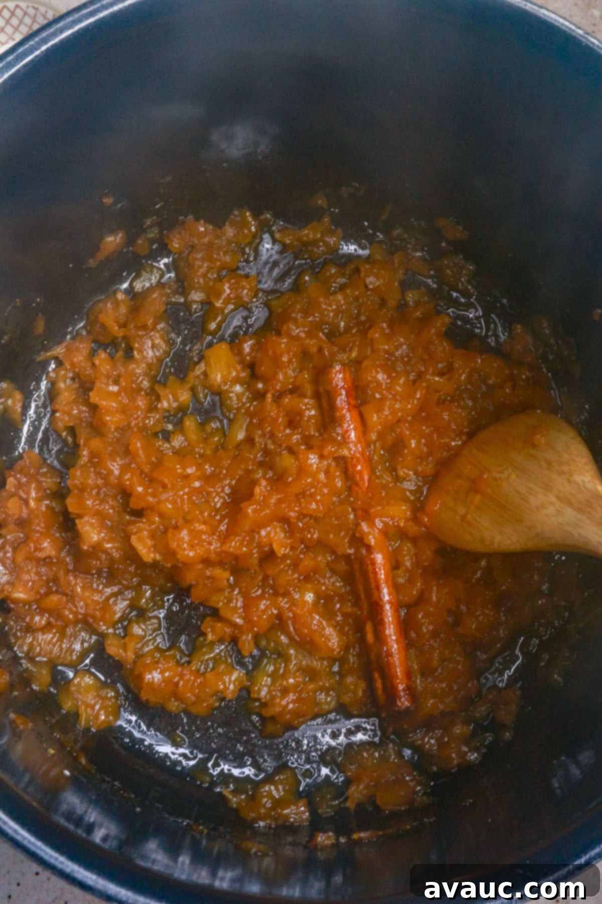 Delightful Gluten-Free Pineapple Empanadas 4 Making pineapple filling in a pot