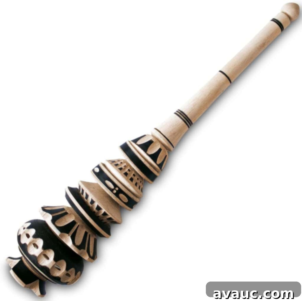 Mexican Molinillo for atole and hot chocolate