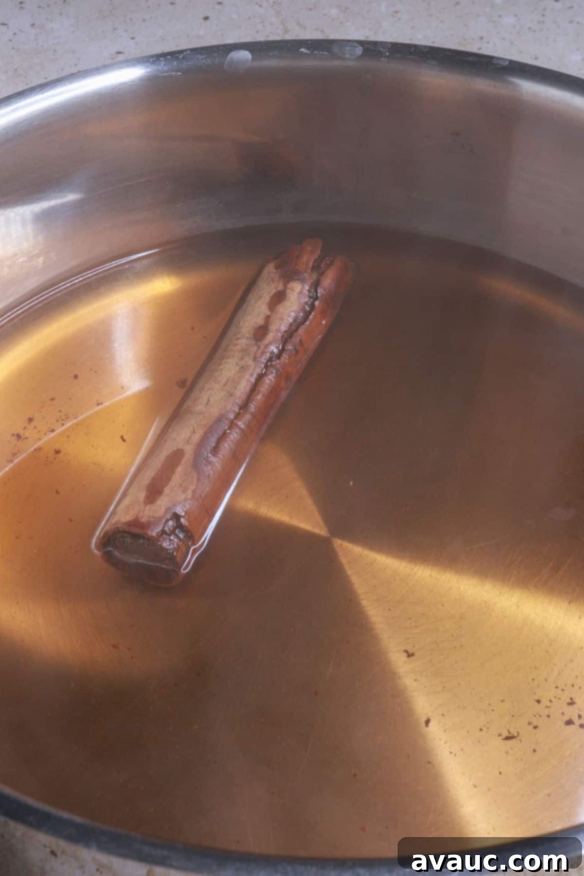 boiling cinnamon in water