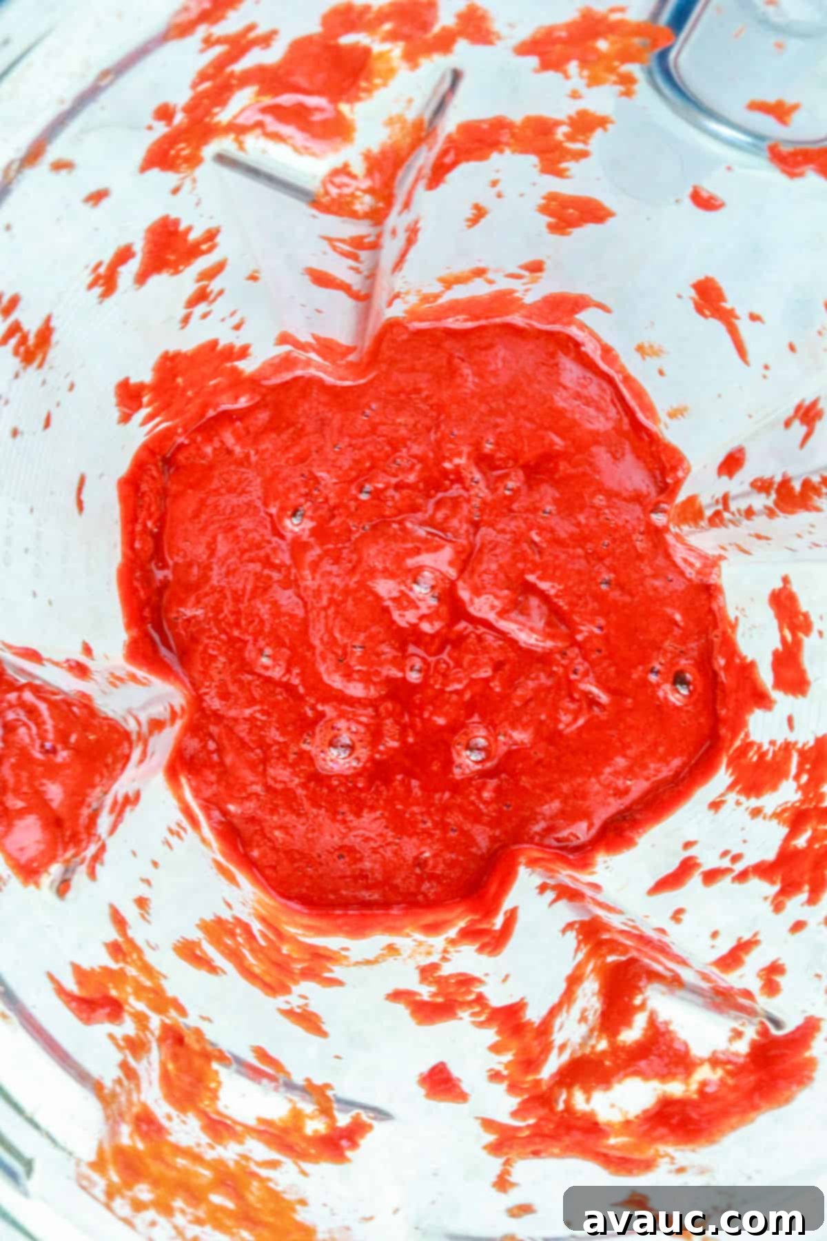 guajillo enchilada sauce in a blender